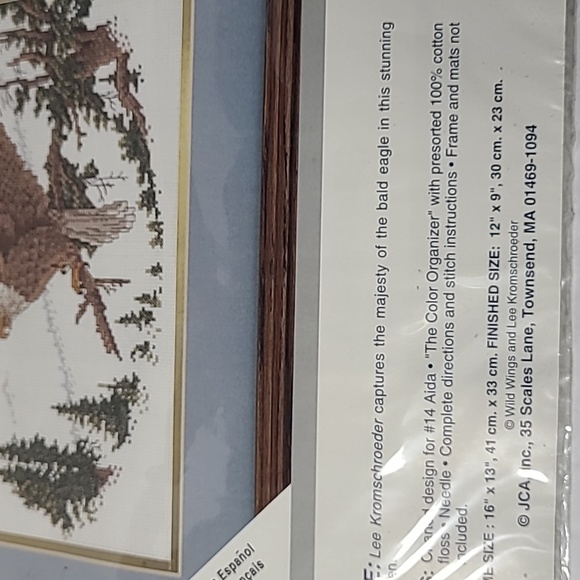 Simplicity Counted Cross Stitch Alpine Eagle by Lee Kromoschroeder - Picture 4 of 4